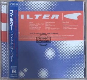 Filter – Title Of Record CD