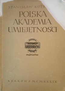 Polska Akademia Umiejętności 1872 - 1938