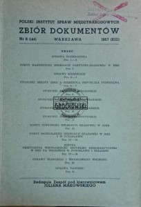Zbiór dokumentów nr. 8 (144) 1957
