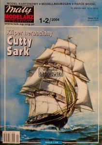 Mały modelarz (1-2) styczeń-luty 2004. Kliper herbaciany Cutty Sark