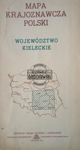 Mapa krajoznawcza Polski, Województwo kieleckie