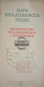 Mapa krajoznawcza Polski, Województwo stalinogrodzkie i krakowskie