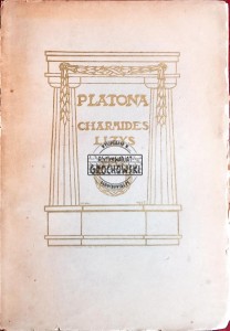 Platona Charmides Lizys. Pisma Platona 