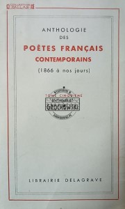 Anthologie des poetes francais contemporains, tome cinquieme