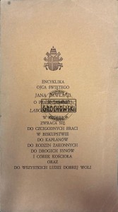 Encyklika Ojca Świętego Jana Pawła II o pracy ludzkiej