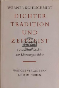 Dichter, Tradition und Zeitgeist. Gesammelte Studien zur Literaturgeschichte