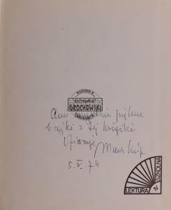 Dar rzeki Fly (autograf)