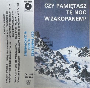 Various – Czy Pamiętasz Tę Noc W Zakopanem? Kaseta