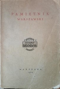 Pamiętnik warszawski, zeszyt 1