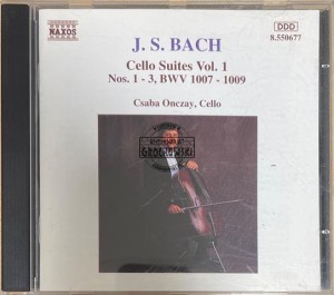 J. S. Bach - Csaba Onczay – Cello Suites Vol. 1 CD