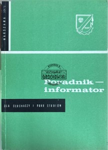Poradnik-informator dla słuchaczy I roku studiów