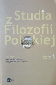 Studia z filozofii polskiej, tom 1