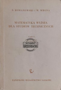 Matematyka wyższa dla studiów technicznych, Część 1