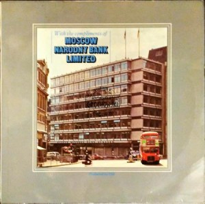 With The Compliments Of Moscow Narodny Bank Limited