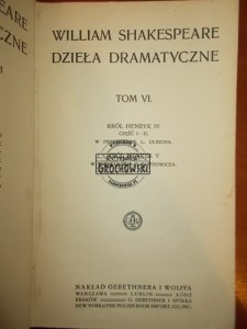 Król Henryk IV. Król Henryk V. (Seria: Dzieła Dramatyczne, tom VI)