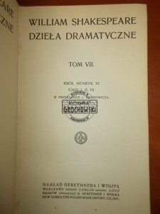 Król HenrykVI. (Seria: Dzieła Dramatyczne, tom VI)