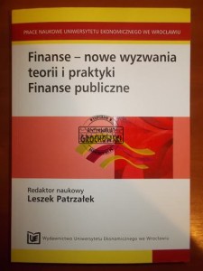 Finane publiczne. (Seria: Finanse - Nowe Wyzwania Teorii I Praktyki)